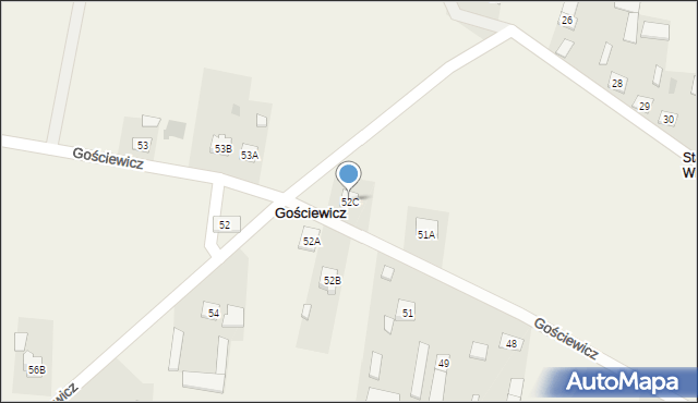 Gościewicz, Gościewicz, 52C, mapa Gościewicz