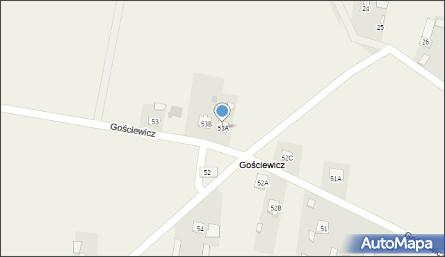 Gościewicz, Gościewicz, 53A, mapa Gościewicz