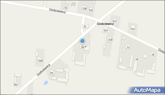 Gościewicz, Gościewicz, 54, mapa Gościewicz