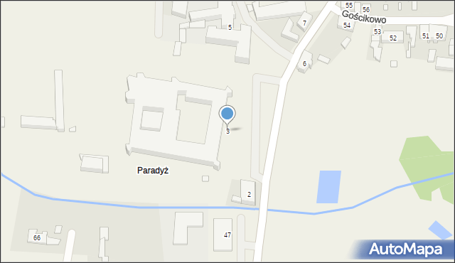 Gościkowo, Gościkowo, 3, mapa Gościkowo