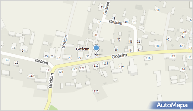 Gościm, Gościm, 56, mapa Gościm