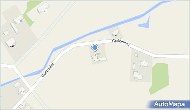 Gościmiec, Gościmiec, 3, mapa Gościmiec