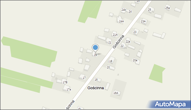 Gościnna, Gościnna, 19, mapa Gościnna