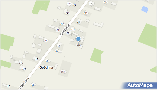 Gościnna, Gościnna, 20a, mapa Gościnna