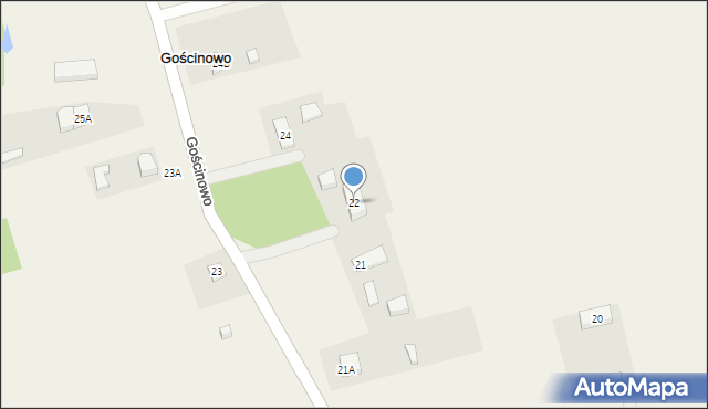 Gościnowo, Gościnowo, 22, mapa Gościnowo