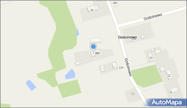 Gościnowo, Gościnowo, 25B, mapa Gościnowo