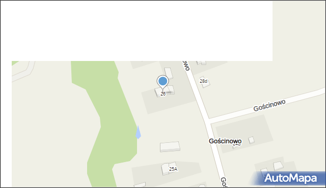 Gościnowo, Gościnowo, 26, mapa Gościnowo