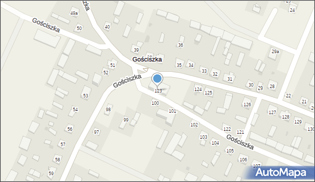 Gościszka, Gościszka, 123, mapa Gościszka