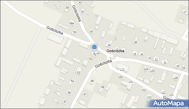 Gościszka, Gościszka, 51, mapa Gościszka