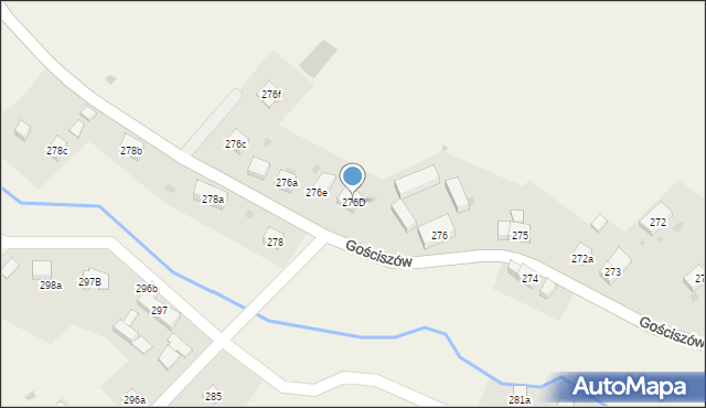 Gościszów, Gościszów, 276D, mapa Gościszów