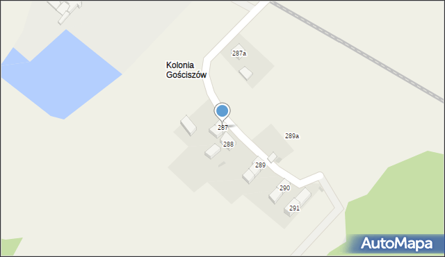 Gościszów, Gościszów, 287, mapa Gościszów