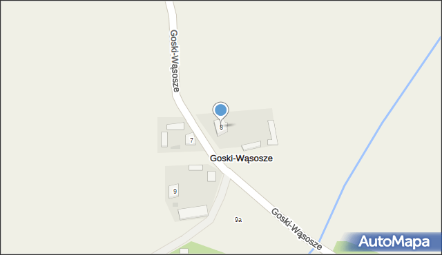 Goski-Wąsosze, Goski-Wąsosze, 8, mapa Goski-Wąsosze