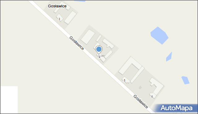 Gosławice, Gosławice, 4, mapa Gosławice