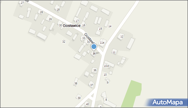 Gosławice, Gosławice, 35, mapa Gosławice