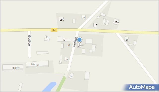 Goślice, Goślice, 27, mapa Goślice