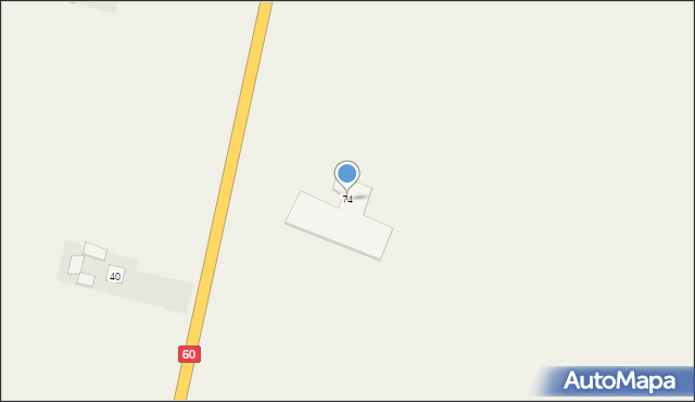 Goślice, Goślice, 74, mapa Goślice