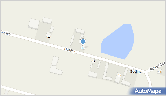 Gośliny, Gośliny, 13, mapa Gośliny