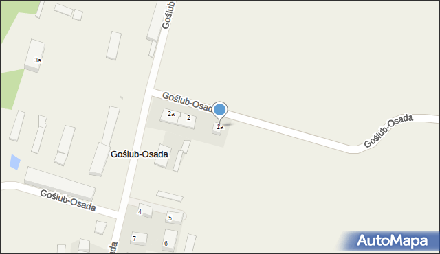 Goślub-Osada, Goślub-Osada, 1a, mapa Goślub-Osada