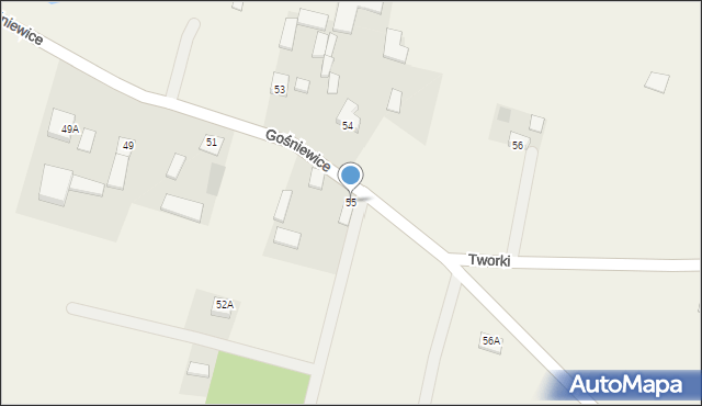Gośniewice, Gośniewice, 55, mapa Gośniewice
