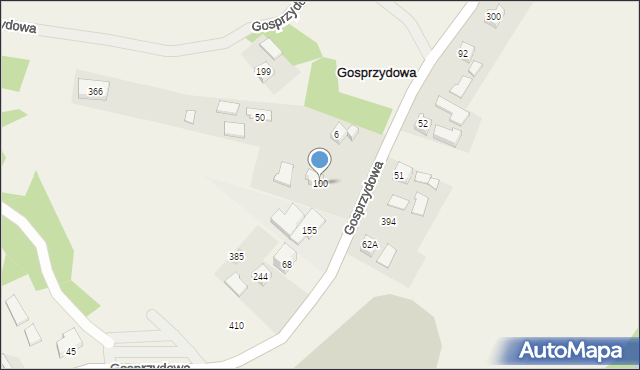 Gosprzydowa, Gosprzydowa, 100, mapa Gosprzydowa