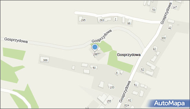 Gosprzydowa, Gosprzydowa, 199, mapa Gosprzydowa