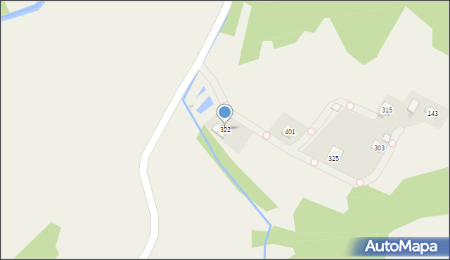 Gosprzydowa, Gosprzydowa, 322, mapa Gosprzydowa