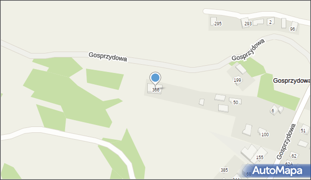 Gosprzydowa, Gosprzydowa, 366, mapa Gosprzydowa