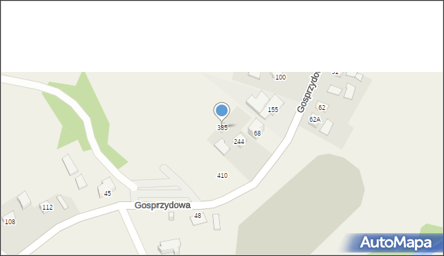 Gosprzydowa, Gosprzydowa, 385, mapa Gosprzydowa