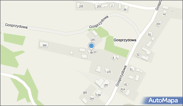 Gosprzydowa, Gosprzydowa, 50, mapa Gosprzydowa