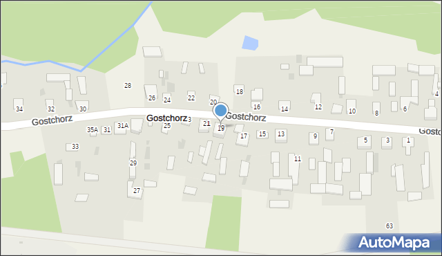 Gostchorz, Gostchorz, 19, mapa Gostchorz