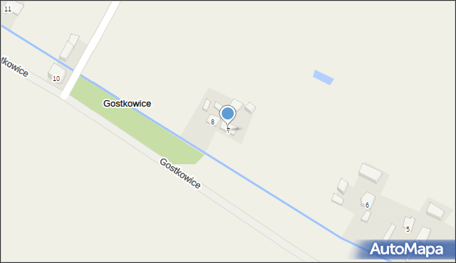 Gostkowice, Gostkowice, 7, mapa Gostkowice