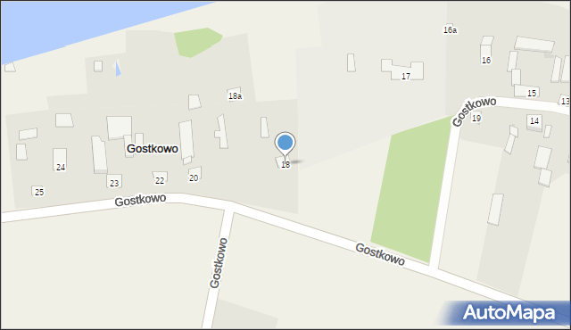 Gostkowo, Gostkowo, 18, mapa Gostkowo