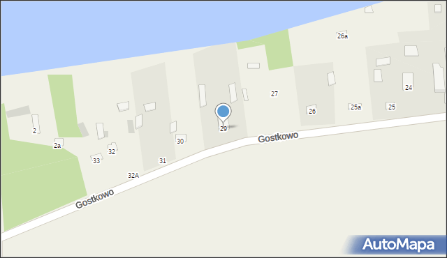 Gostkowo, Gostkowo, 29, mapa Gostkowo