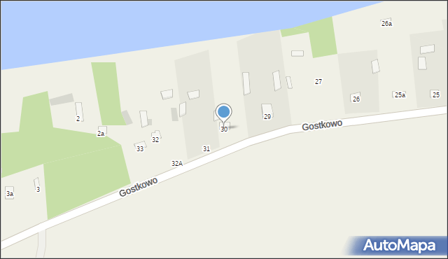 Gostkowo, Gostkowo, 30, mapa Gostkowo