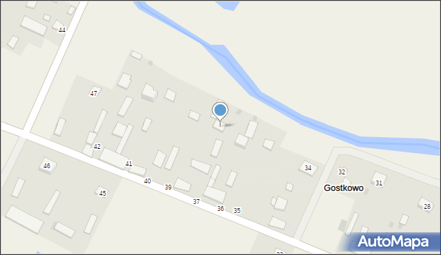 Gostkowo, Gostkowo, 37, mapa Gostkowo