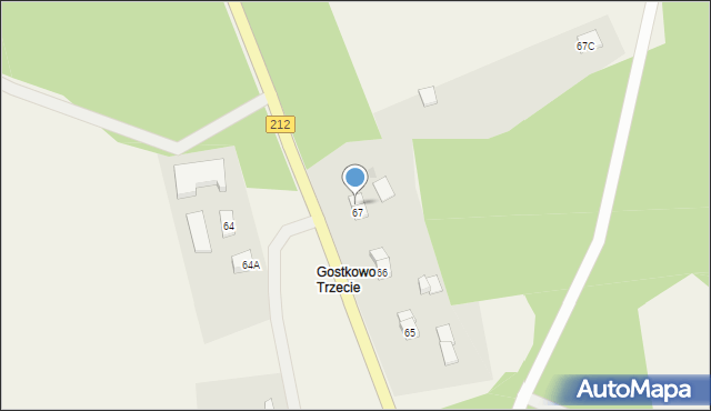 Gostkowo Trzecie, Gostkowo Trzecie, 37A, mapa Gostkowo Trzecie