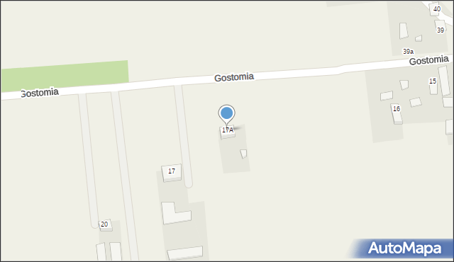 Gostomia, Gostomia, 17A, mapa Gostomia