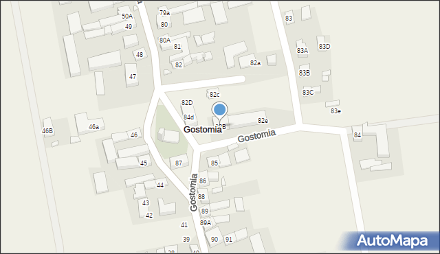 Gostomia, Gostomia, 82B, mapa Gostomia