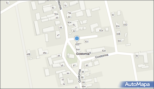 Gostomia, Gostomia, 82D, mapa Gostomia