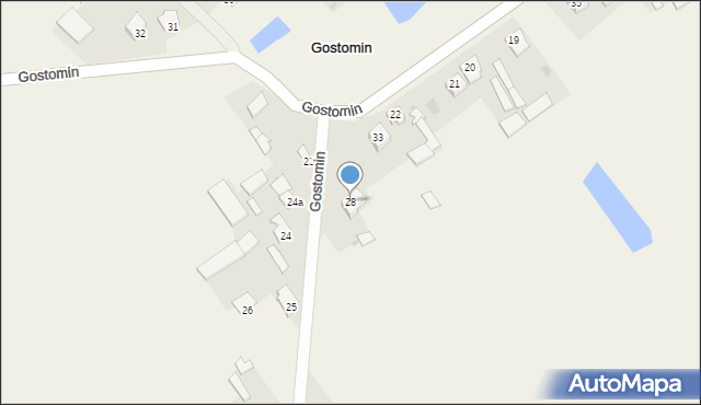 Gostomin, Gostomin, 28, mapa Gostomin