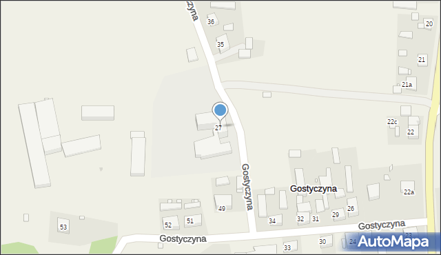 Gostyczyna, Gostyczyna, 48, mapa Gostyczyna