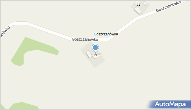 Goszczanówko, Goszczanówko, 29, mapa Goszczanówko