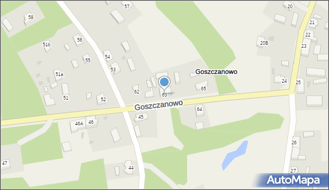 Goszczanowo, Goszczanowo, 63, mapa Goszczanowo