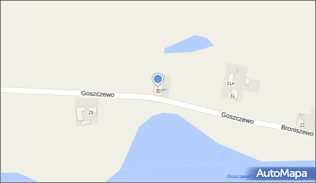 Goszczewo, Goszczewo, 30, mapa Goszczewo
