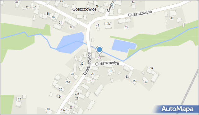 Goszczowice, Goszczowice, 41, mapa Goszczowice