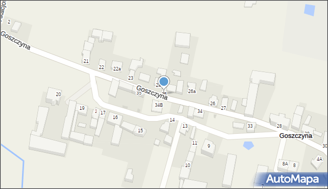 Goszczyna, Goszczyna, 25, mapa Goszczyna