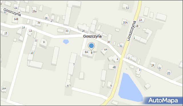 Goszczyna, Goszczyna, 8, mapa Goszczyna