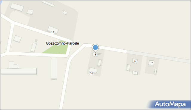 Goszczynno, Goszczynno, 5, mapa Goszczynno