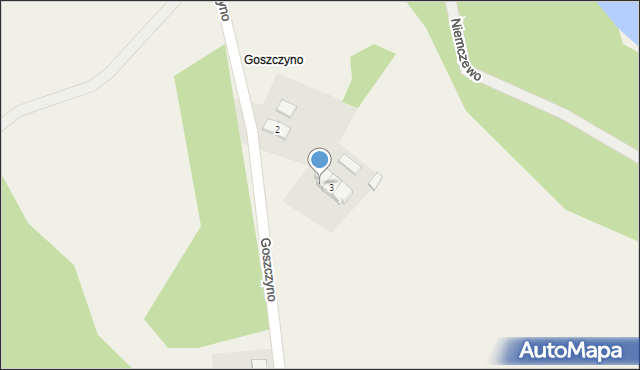 Goszczyno, Goszczyno, 3/2, mapa Goszczyno