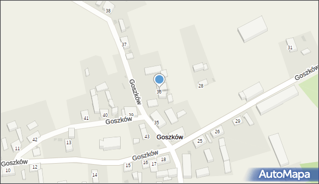 Goszków, Goszków, 36, mapa Goszków